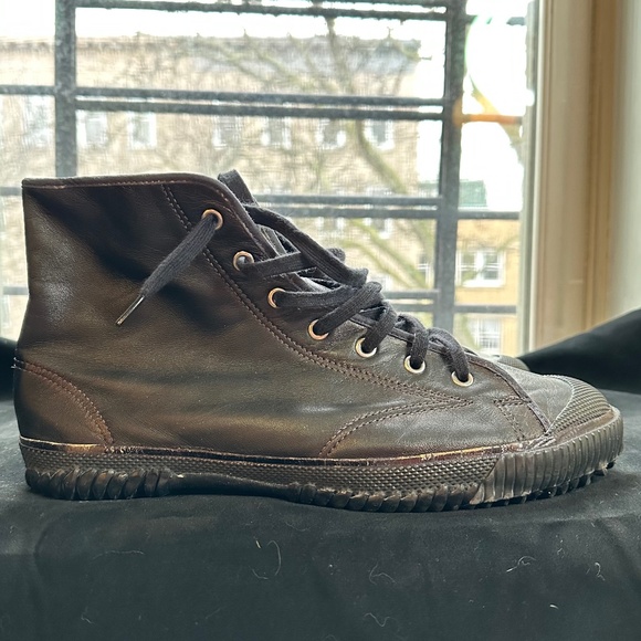 Yohji Yamamoto High top leather sneaker - Picture 1 of 10